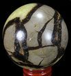 Polished Septarian Sphere - Madagascar #67848-1